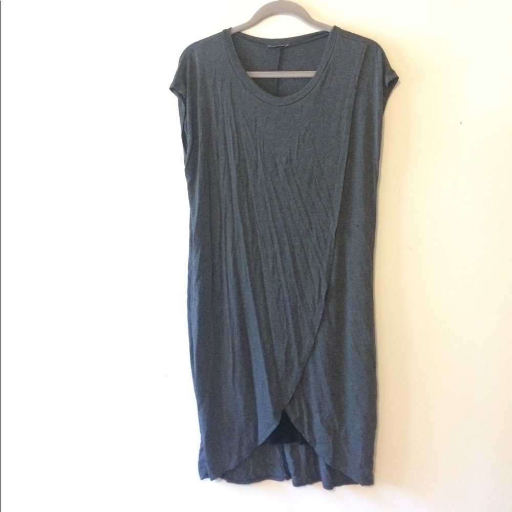 Gray and black nursing dress